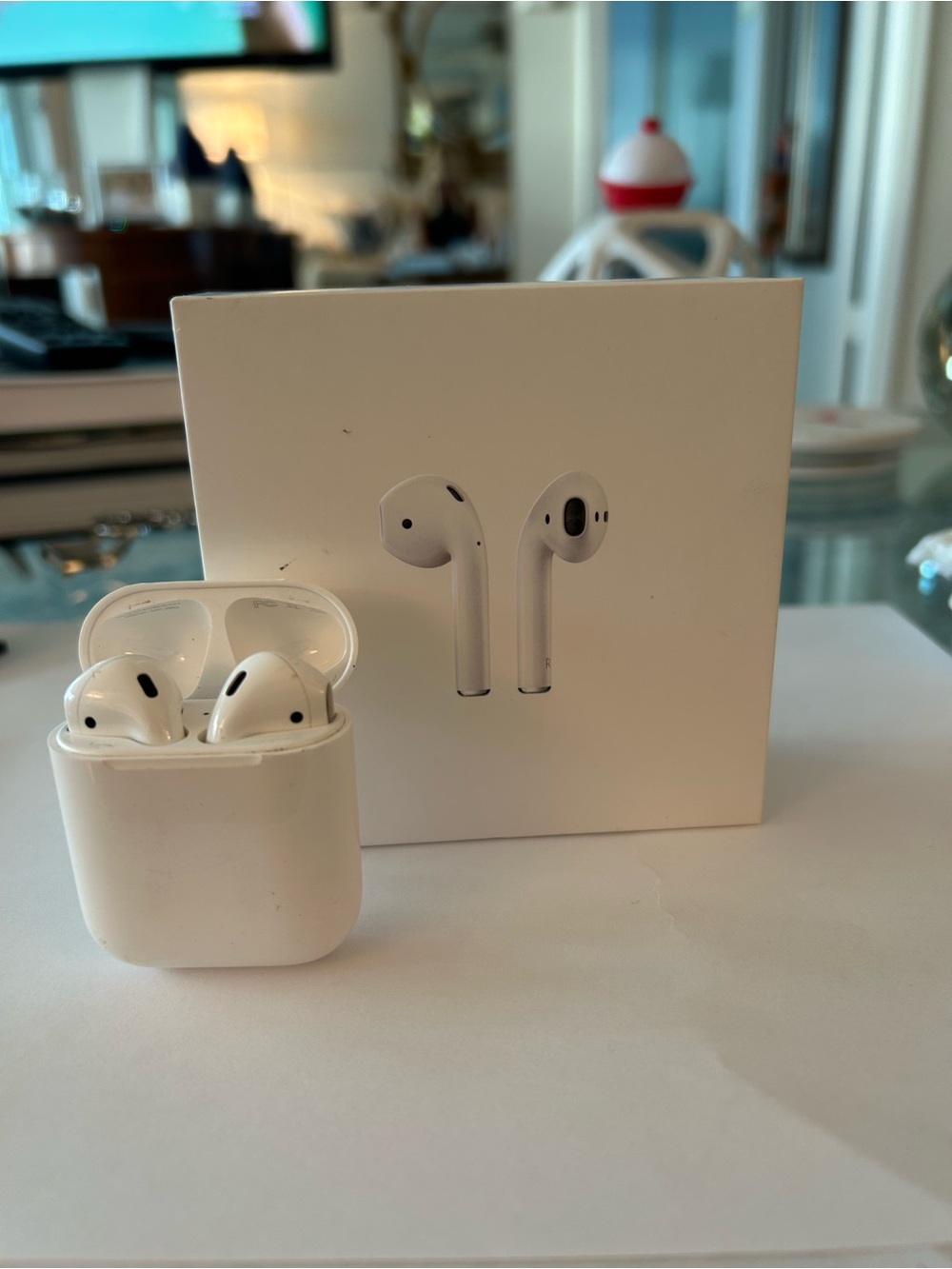 Apple AirPods 2nd Generation A2031 A2032 A1602 MV7N2AM/A w/ Case Boxed